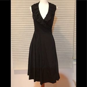 Diane Von Furstenberg black cocktail dress, size 2